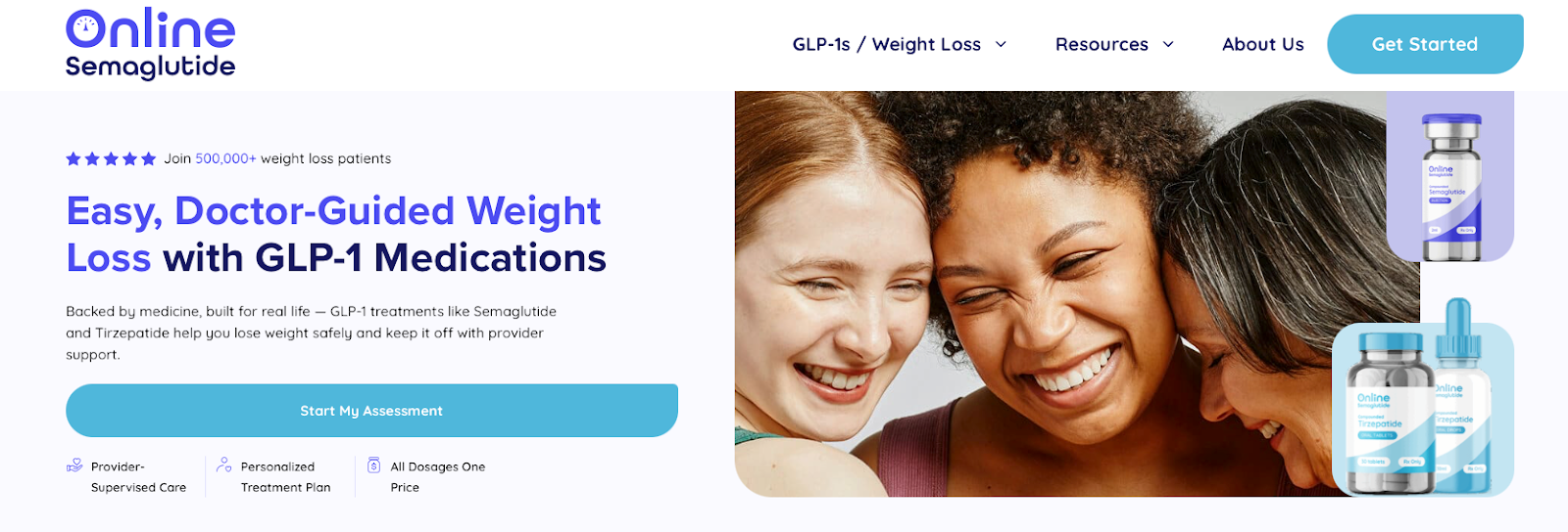 OnlineSemaglutide.org compounded semaglutide homepage